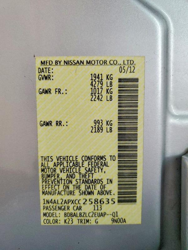 2012 Nissan Altima 2.5