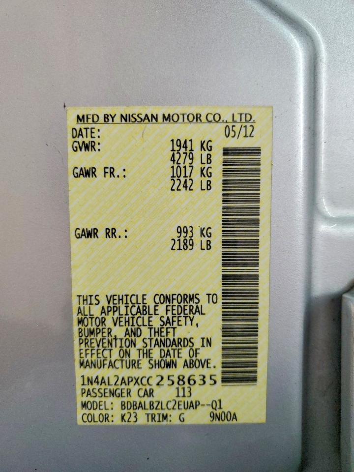 2012 Nissan Altima 2.5