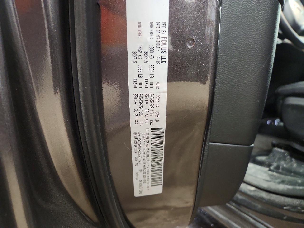 2018 Chrysler Pacifica Touring l