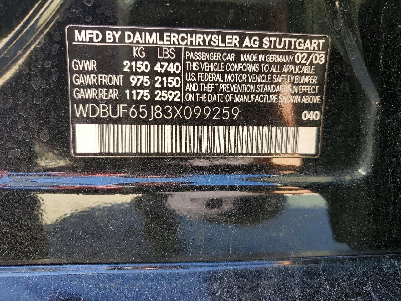 2003 Mercedes-Benz E 320