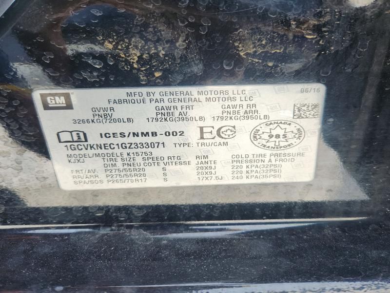 2016 Chevrolet Silverado K1500