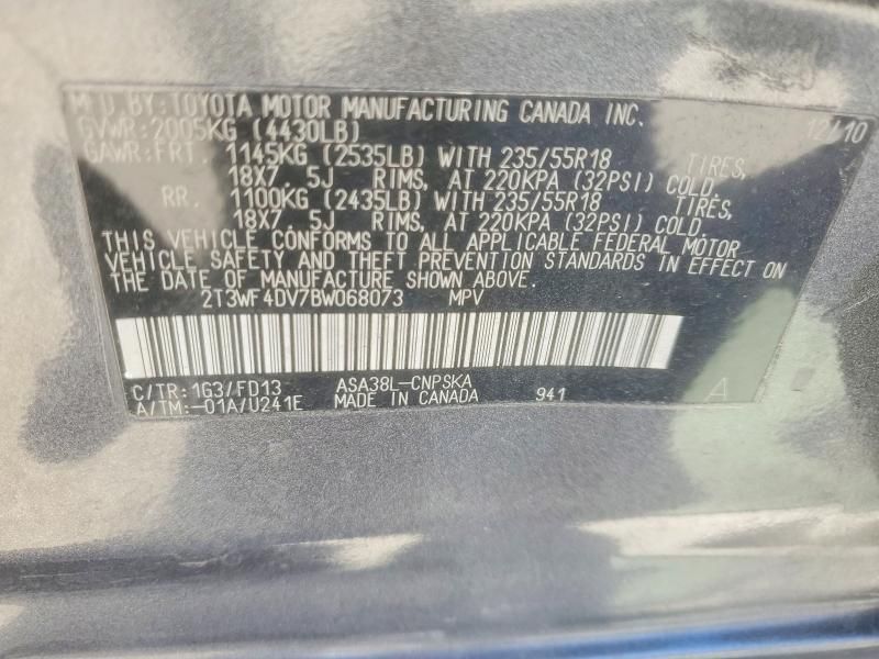 2011 Toyota Rav4 Sport