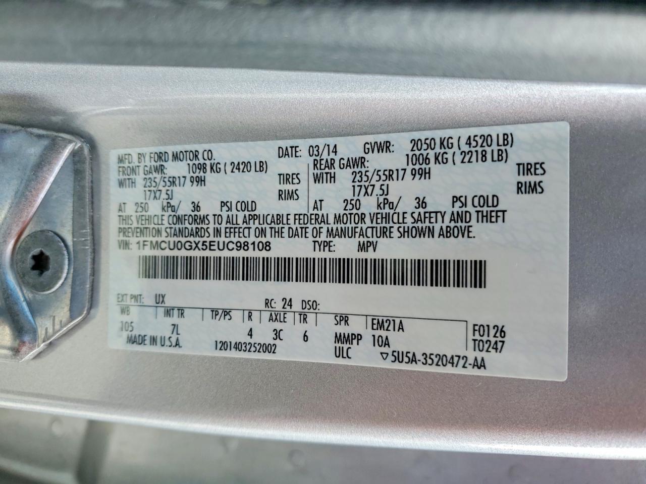 2014 Ford Escape se