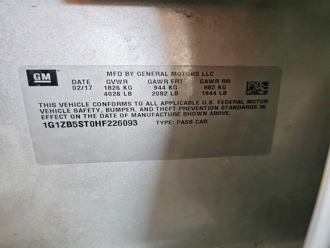 2017 Chevrolet Malibu ls