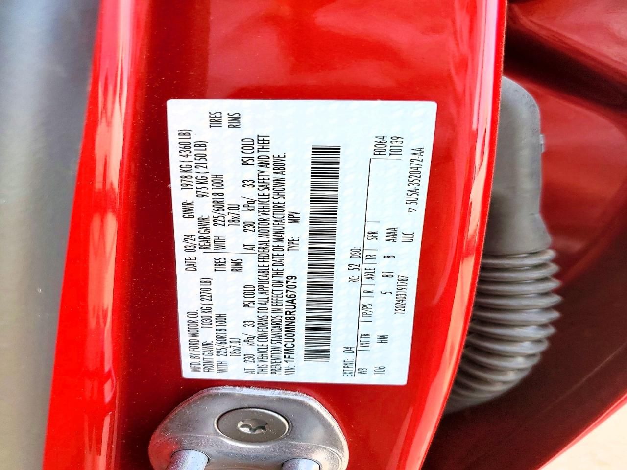 2024 Ford Escape st Line