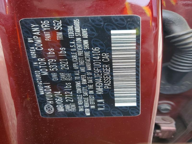 2015 Hyundai Genesis 3.8l