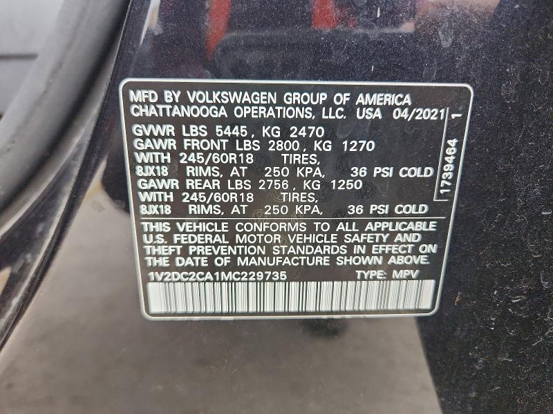 2021 Volkswagen Atlas Cross Sport se