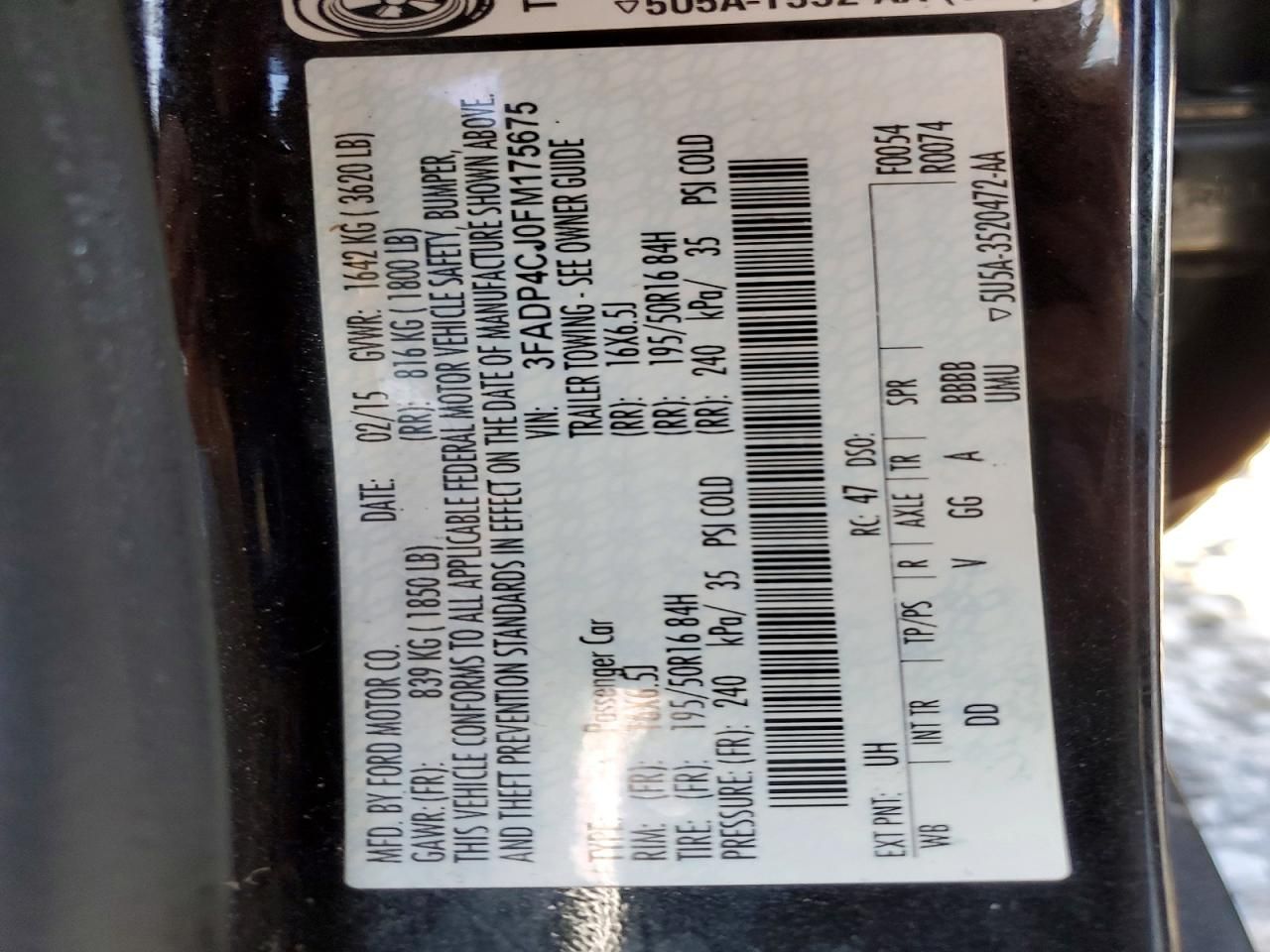 2015 Ford Fiesta Titanium