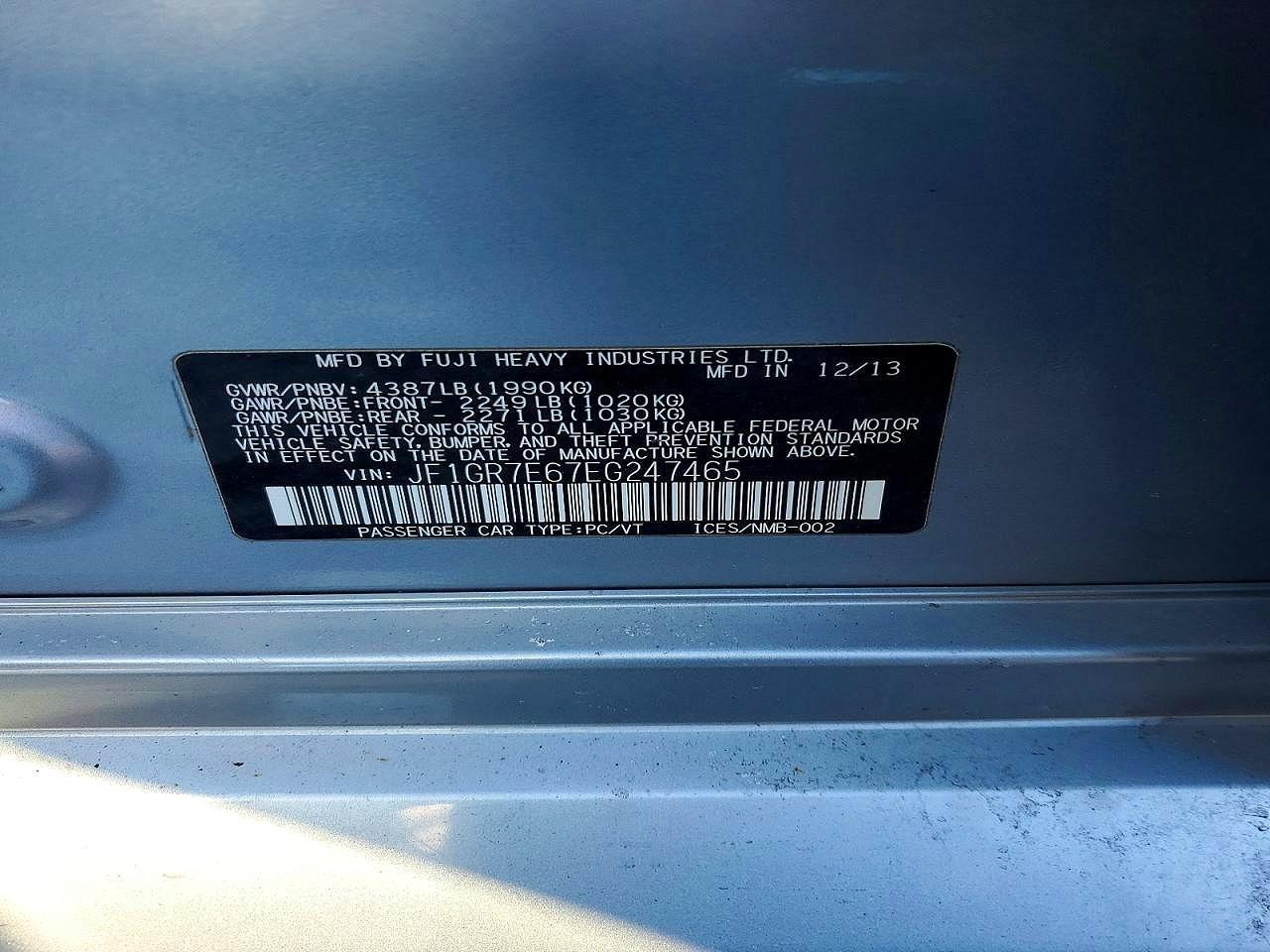 2014 Subaru Impreza wrx
