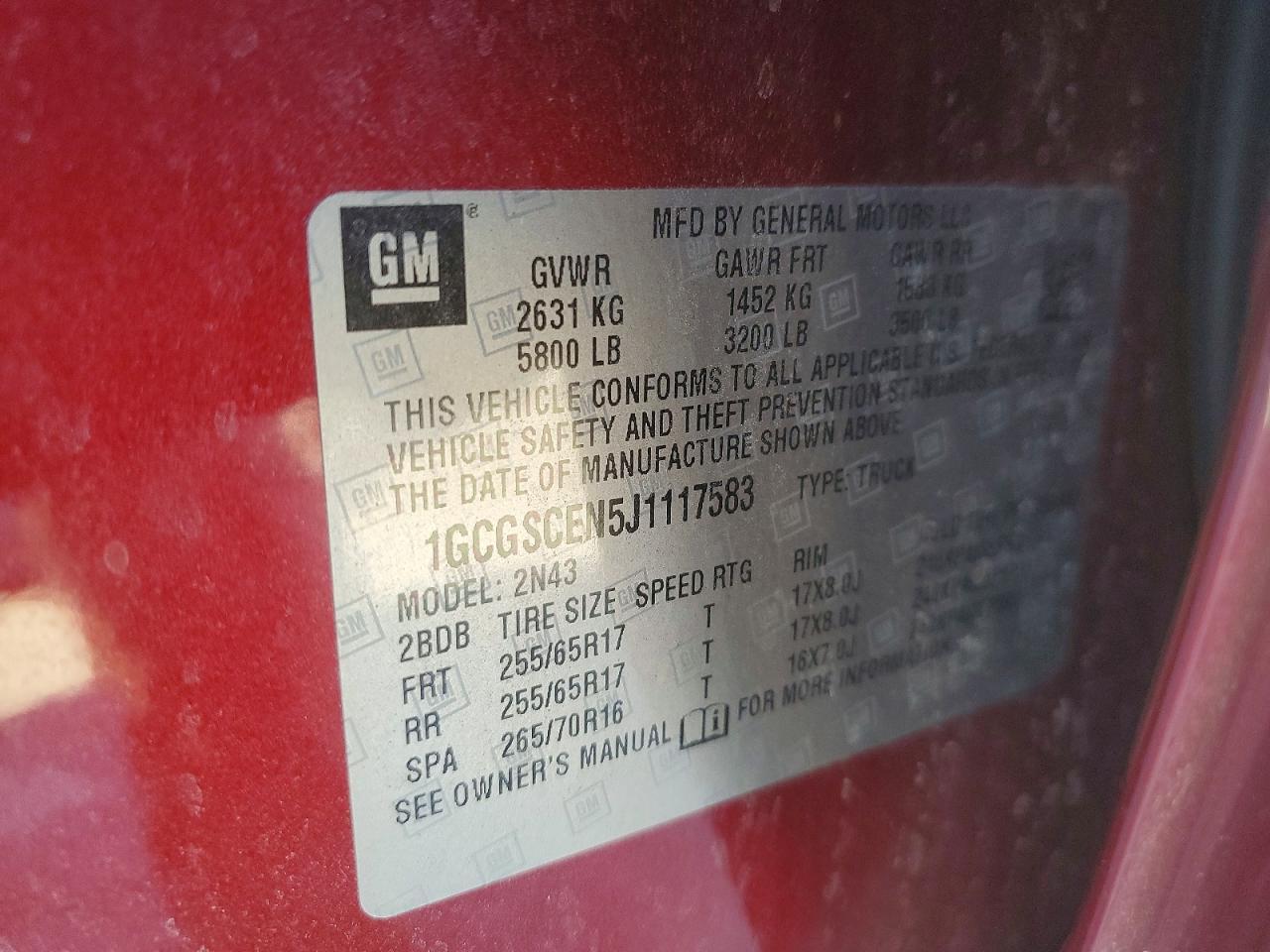 2018 Chevrolet Colorado LT