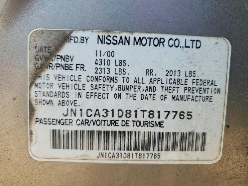 2001 Nissan Maxima gxe