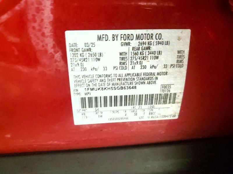 2025 Ford Explorer St-line