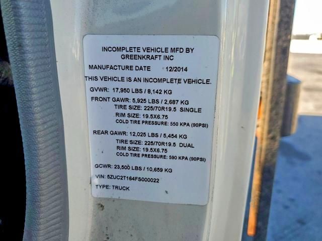 2015 Greenpower Motors 2015 Green Power Motor Company EVC210