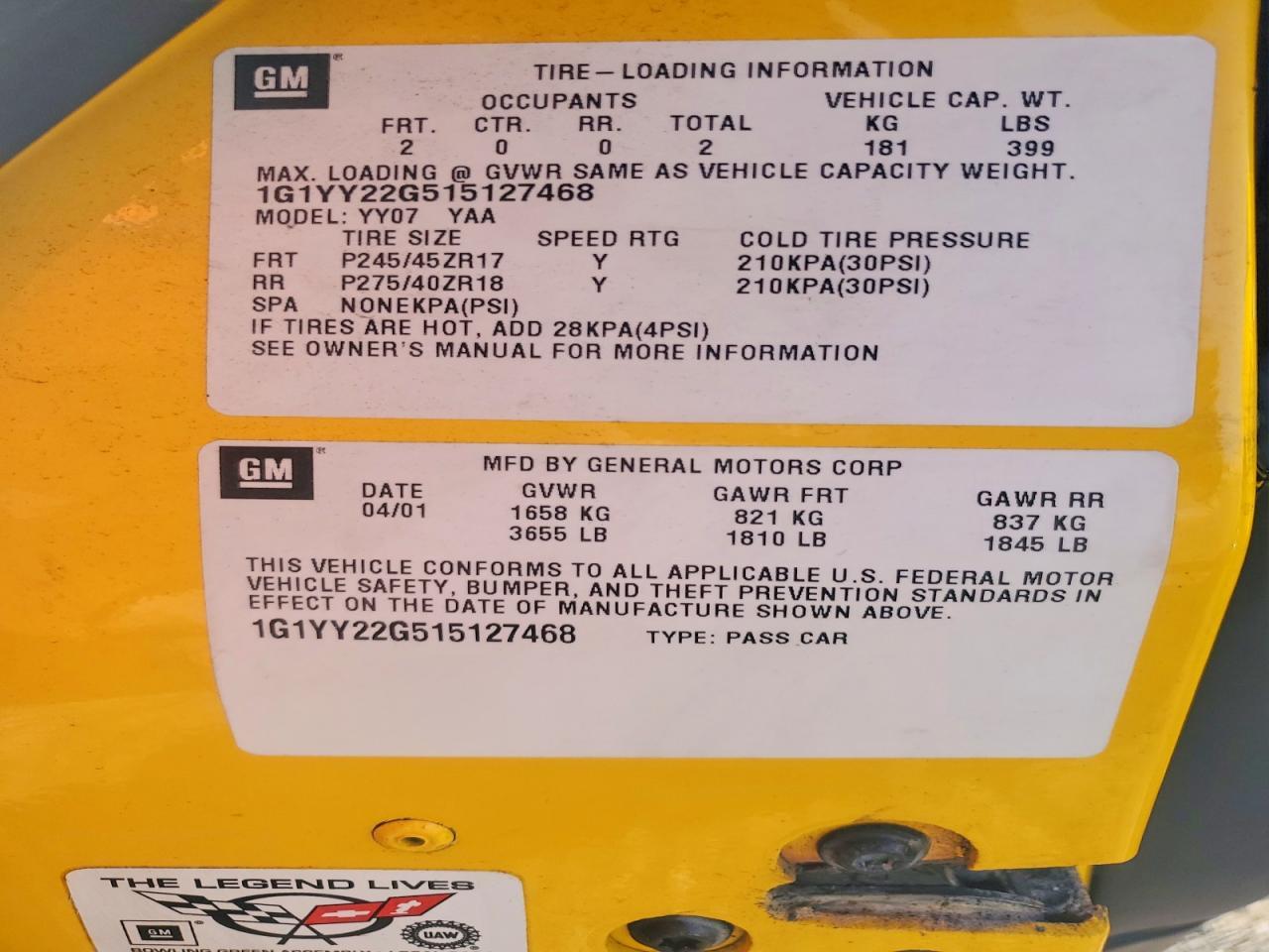 2001 Chevrolet Corvette
