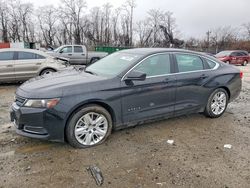 Chevrolet salvage cars for sale: 2017 Chevrolet Impala ls