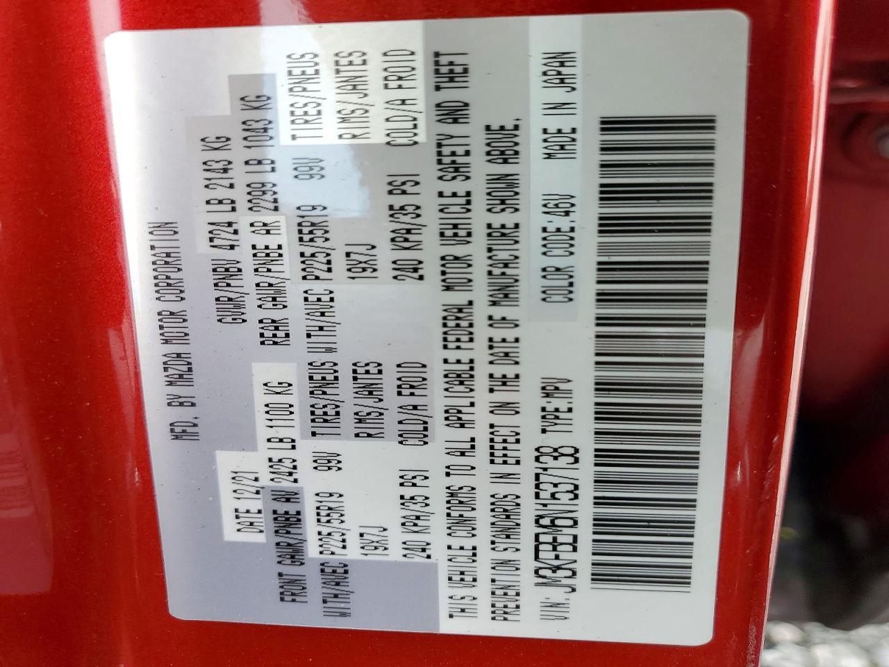 2022 Mazda Cx-5 Premium Plus