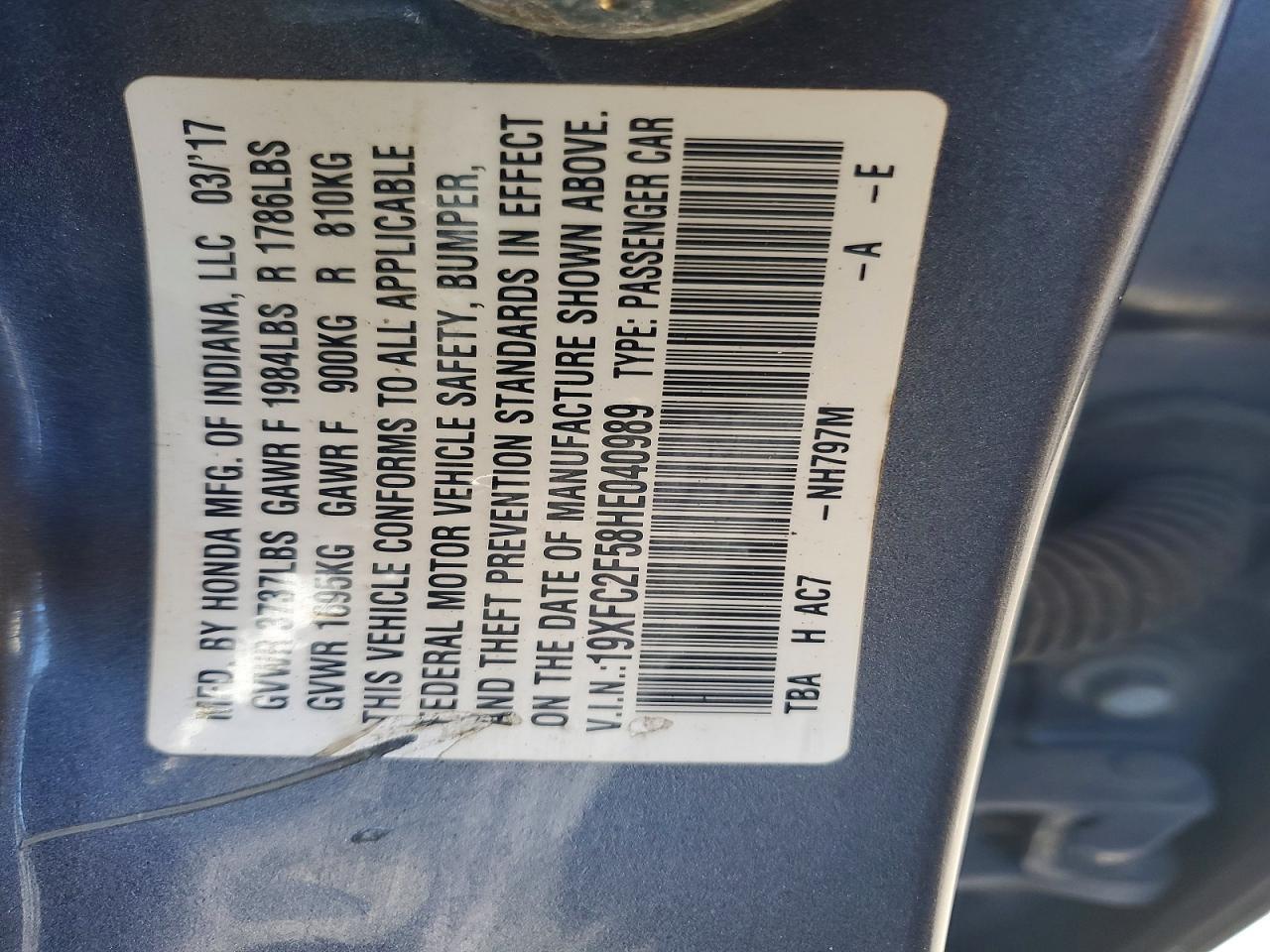 2017 Honda Civic lx