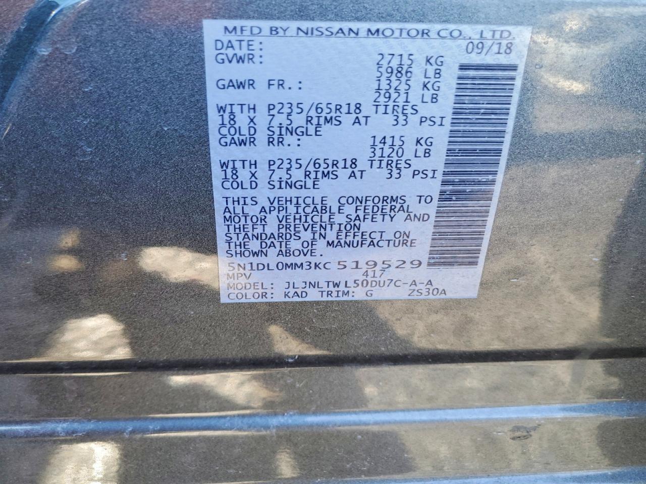 2019 Infiniti Qx60 Luxe