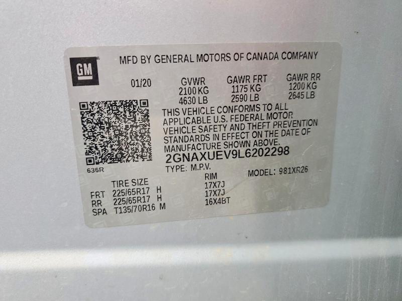 2020 Chevrolet Equinox lt