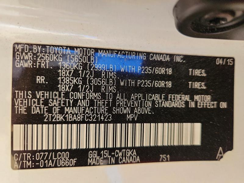 2015 Lexus Rx 350 Base