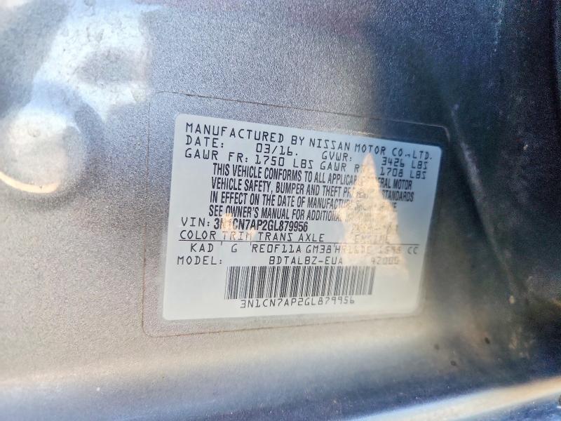 2016 Nissan Versa 1.6 sv