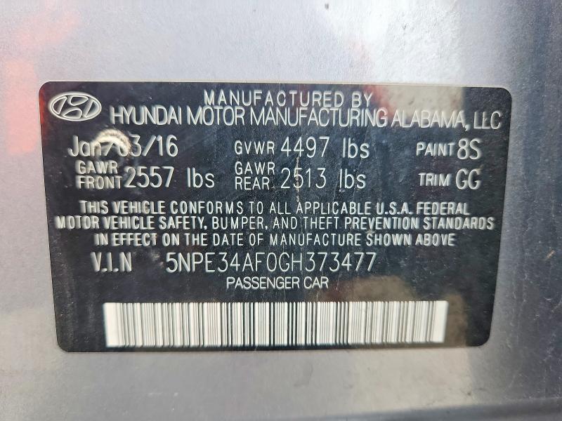 2016 Hyundai Sonata Sport