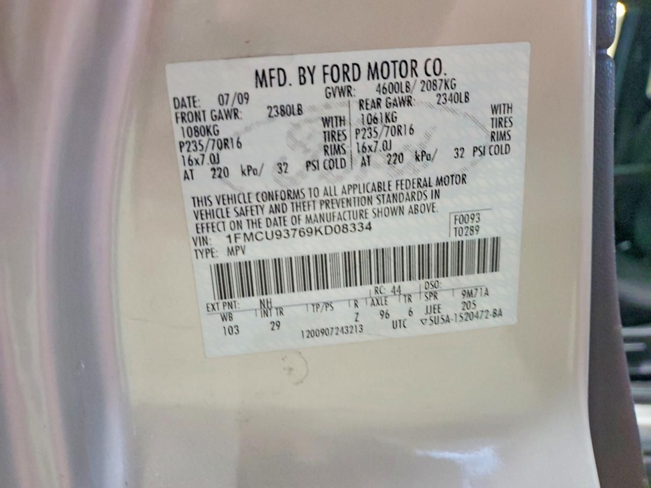 2009 Ford Escape xlt