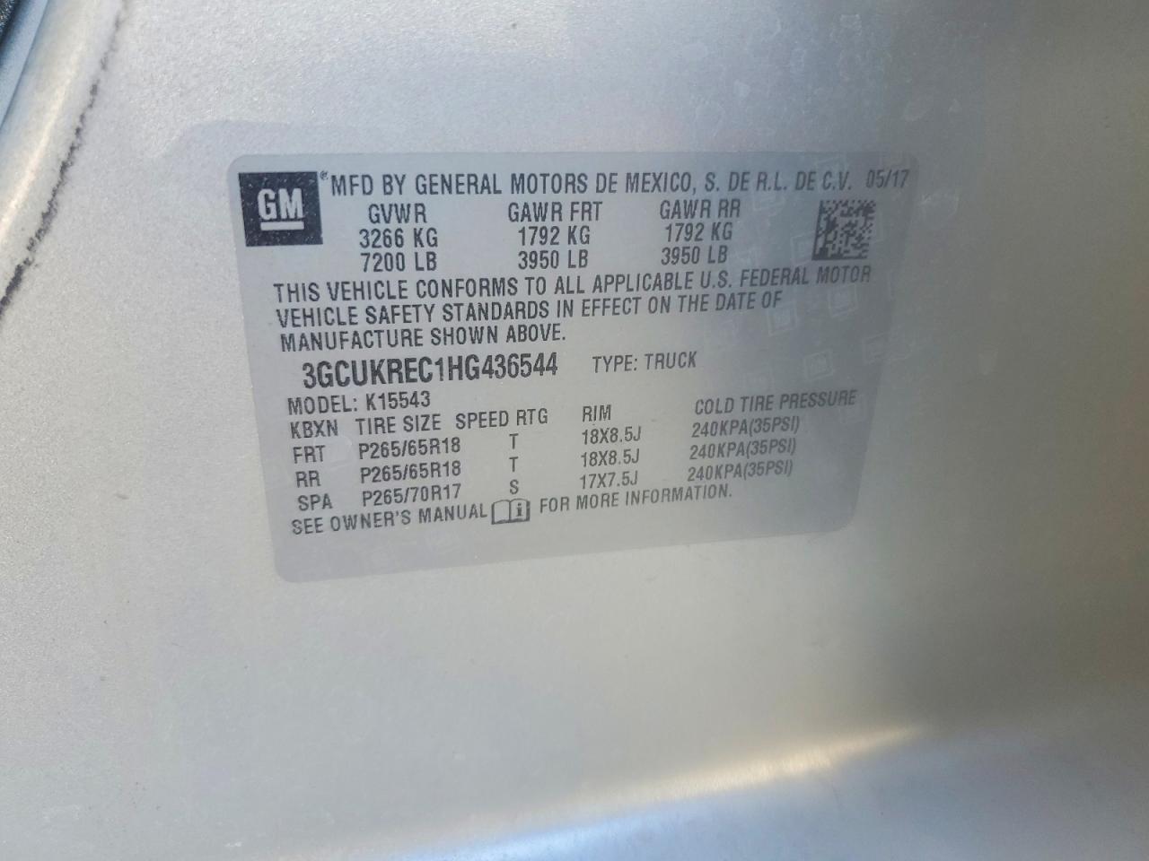 2017 Chevrolet Silverado K1500 LT