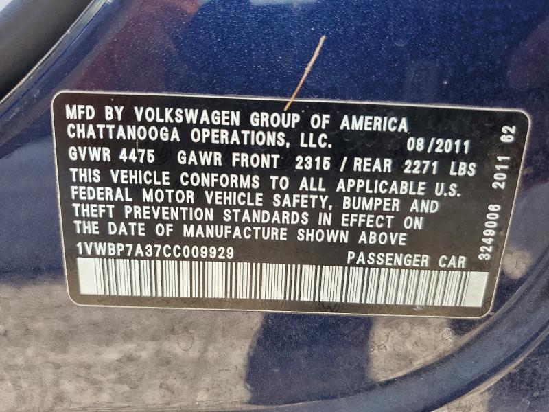 2012 Volkswagen Passat se