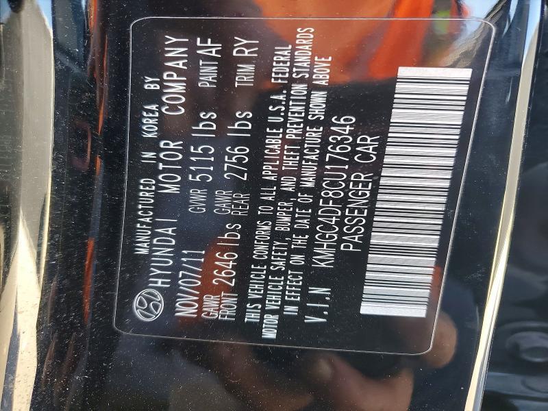 2012 Hyundai Genesis 4.6l
