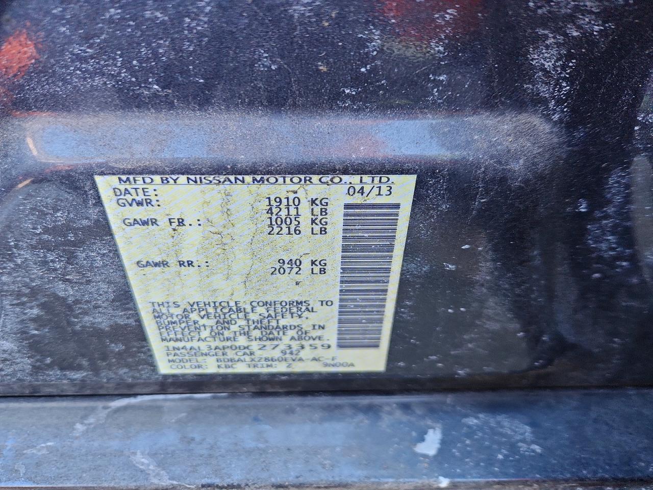 2013 Nissan Altima 2.5