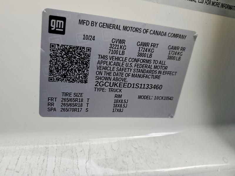 2025 Chevrolet Silverado K1500 rst