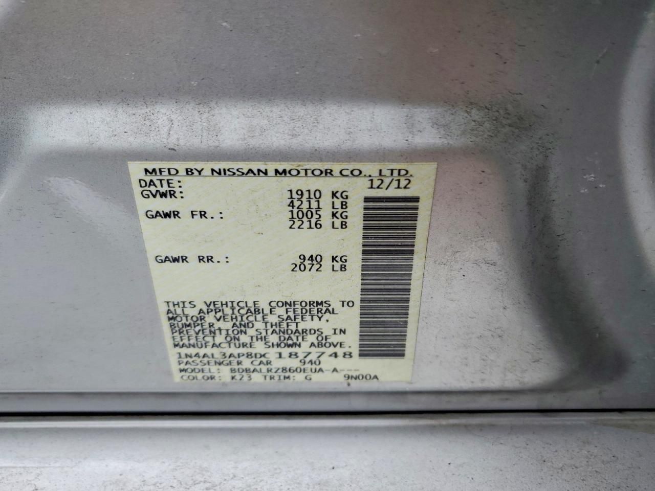 2013 Nissan Altima 2.5