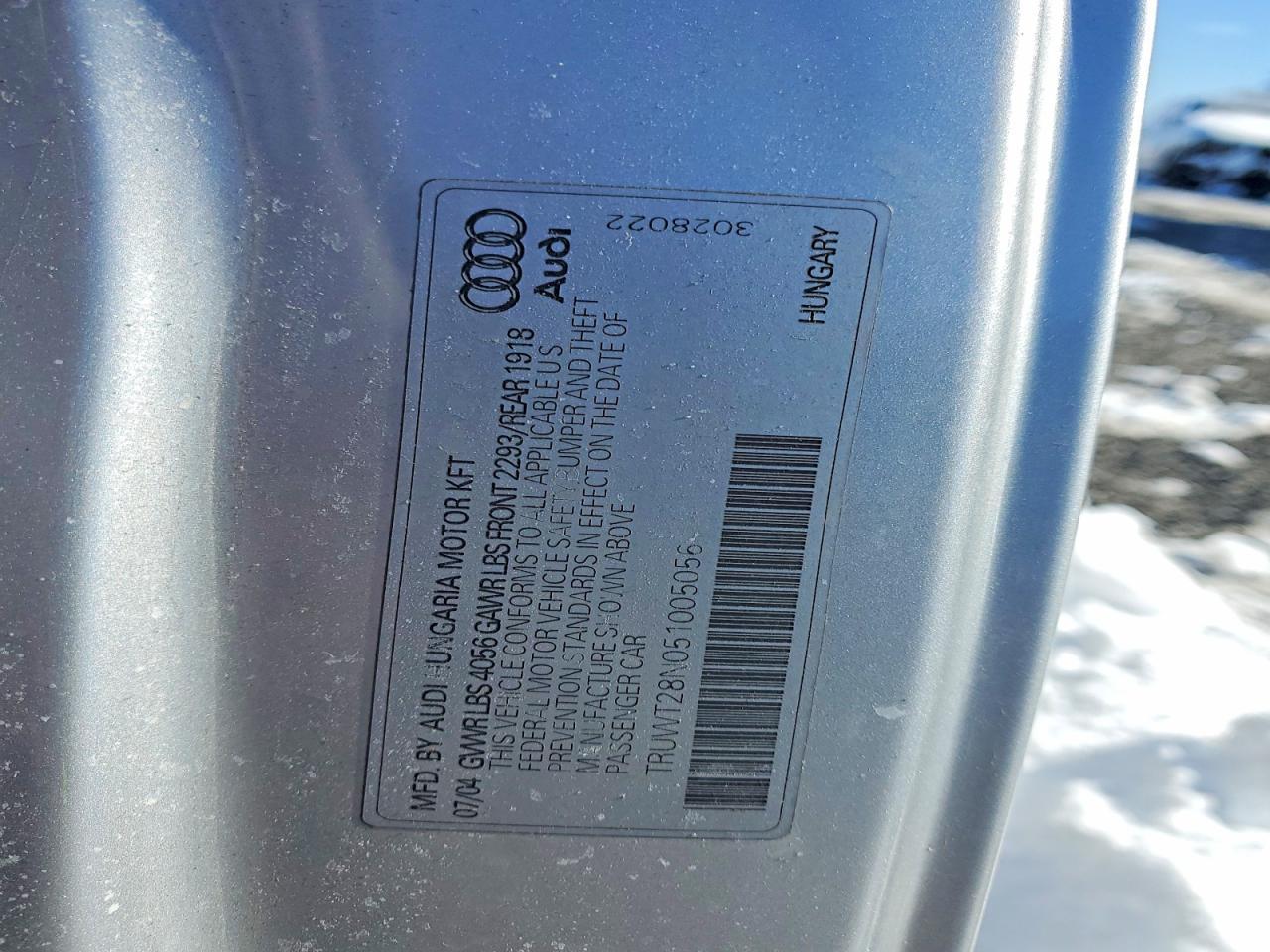 2005 Audi Tt Quattro