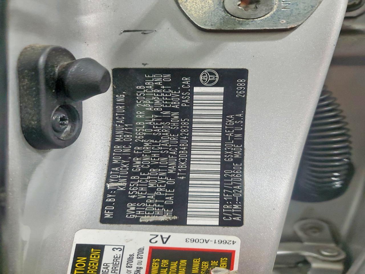 2011 Toyota Avalon Base