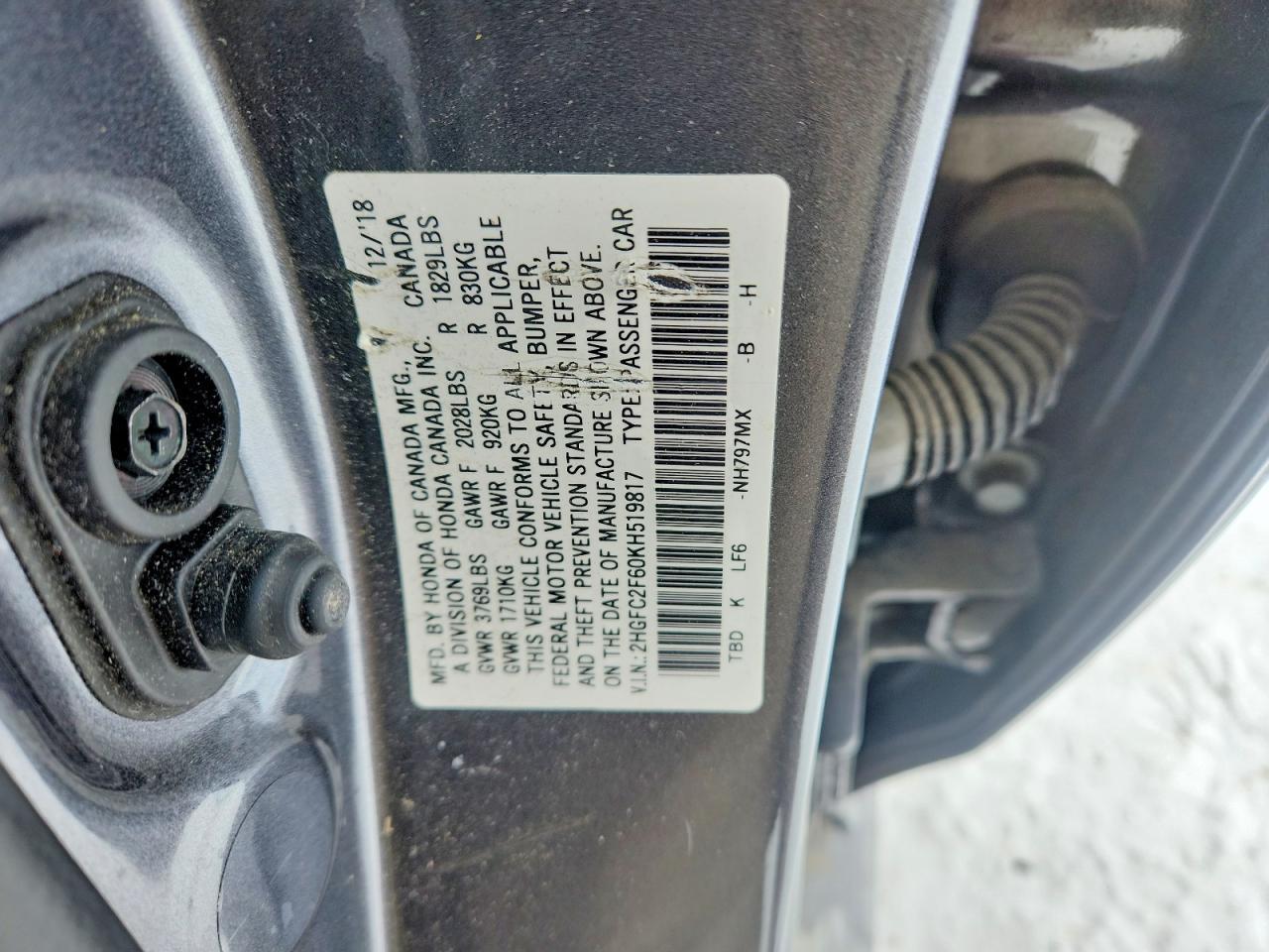 2019 Honda Civic lx