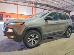 Jeep Cherokee salvage cars for sale: 2016 Jeep Cherokee Trailhawk