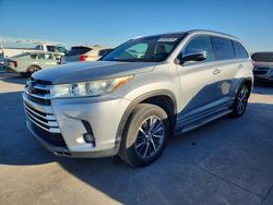 Toyota Highlander salvage cars for sale: 2017 Toyota Highlander se