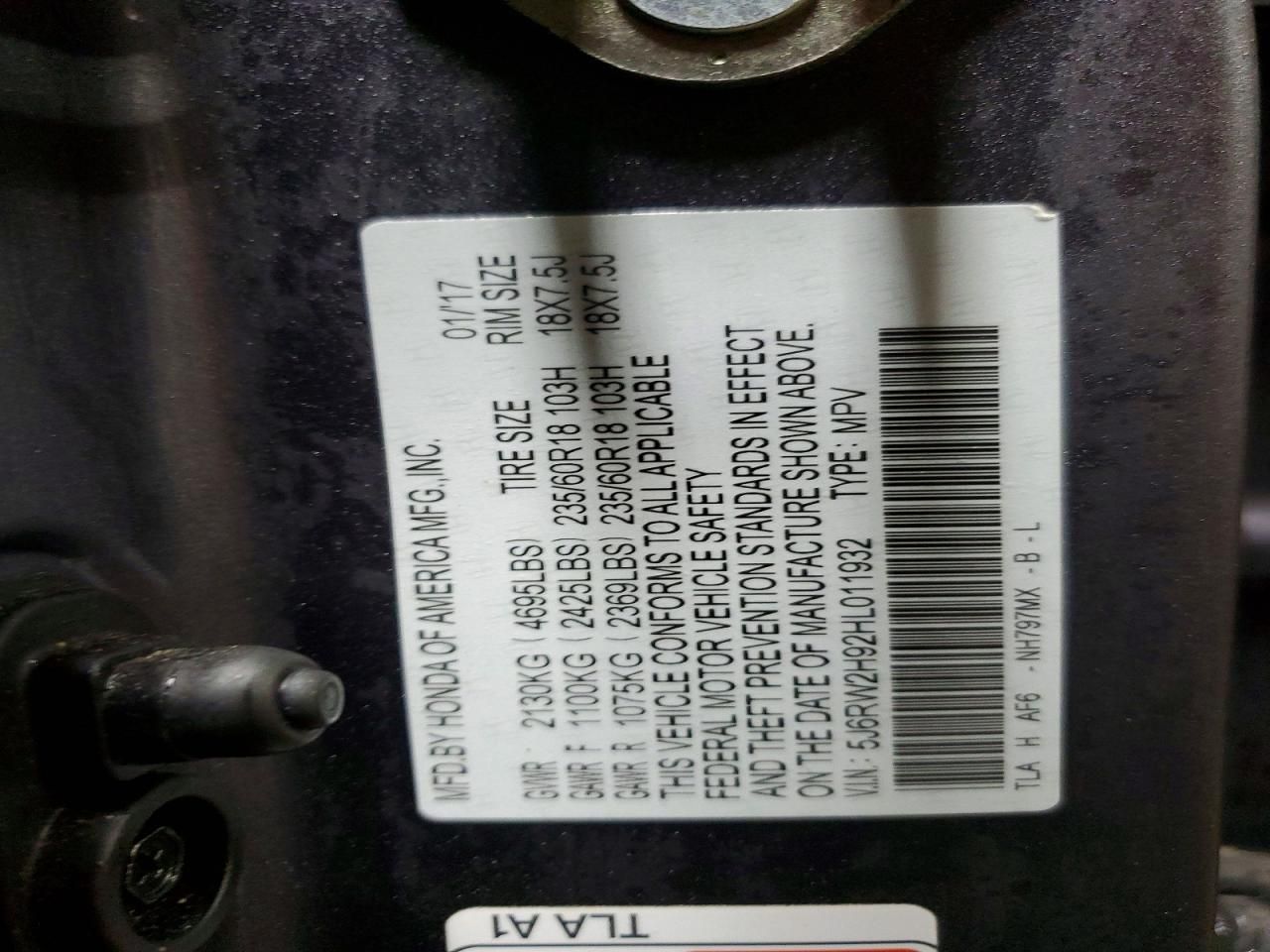 2017 Honda Cr-v Touring