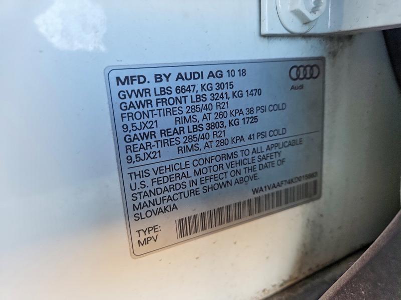 2019 Audi Q7 Prestige