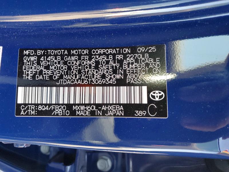 2026 Toyota Prius le