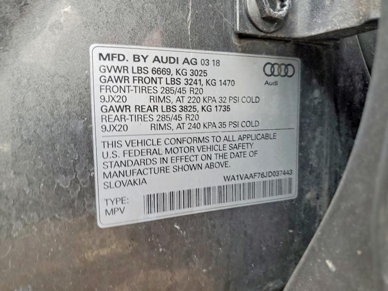 2018 Audi Q7 Prestige