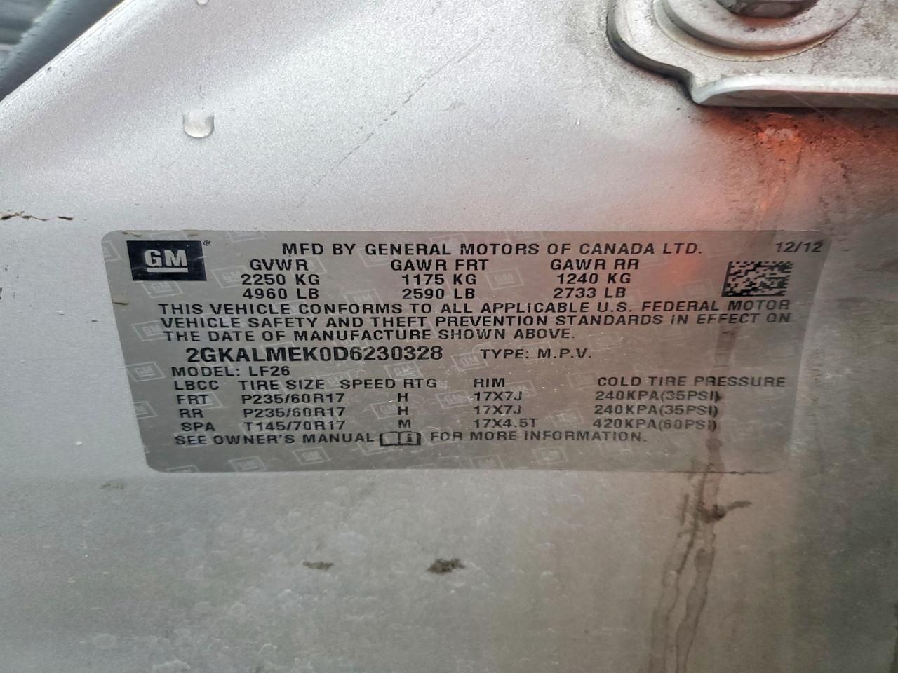 2013 GMC Terrain sle