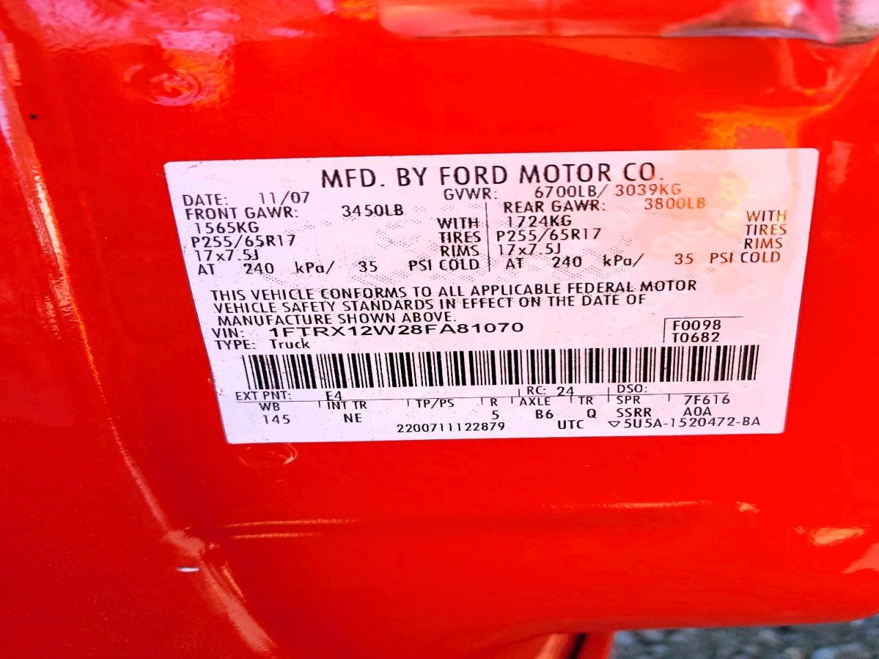 2008 Ford F150
