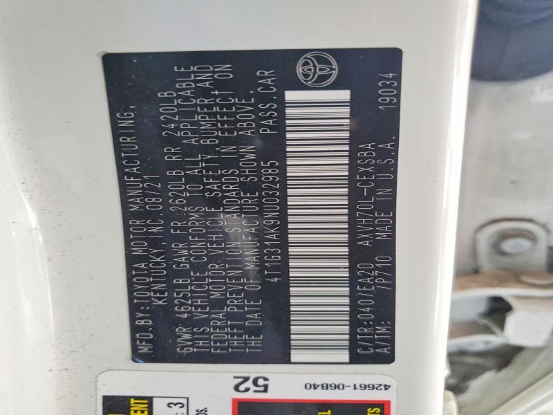 2022 Toyota Camry Hybrid se