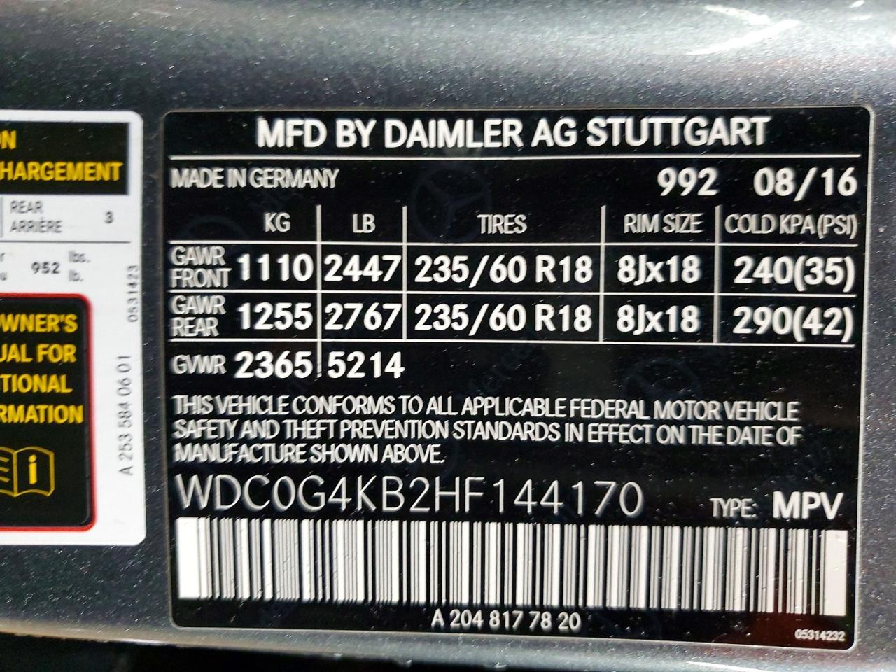 2017 Mercedes-Benz Glc 300 4matic