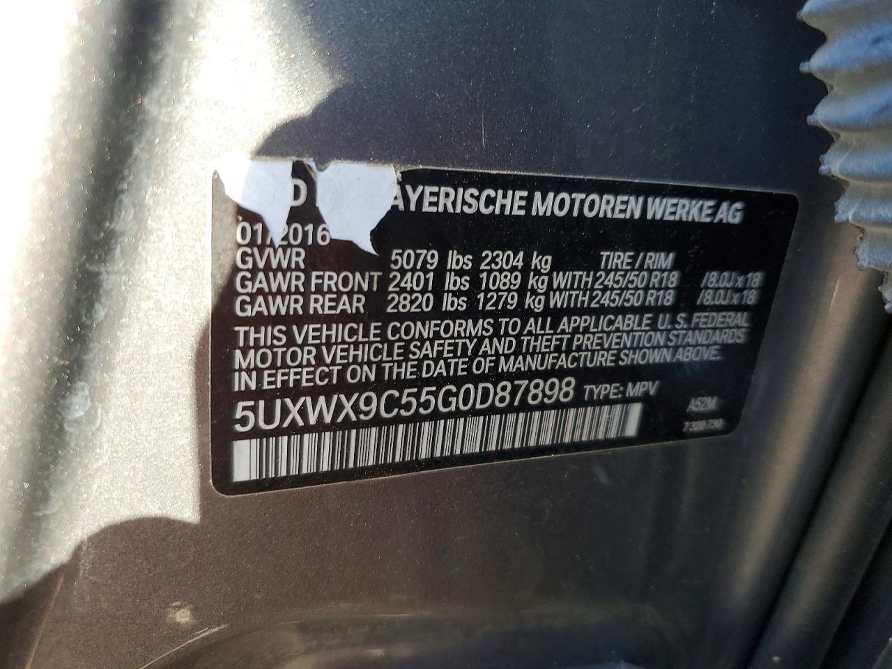 2016 BMW X3 Xdrive28i