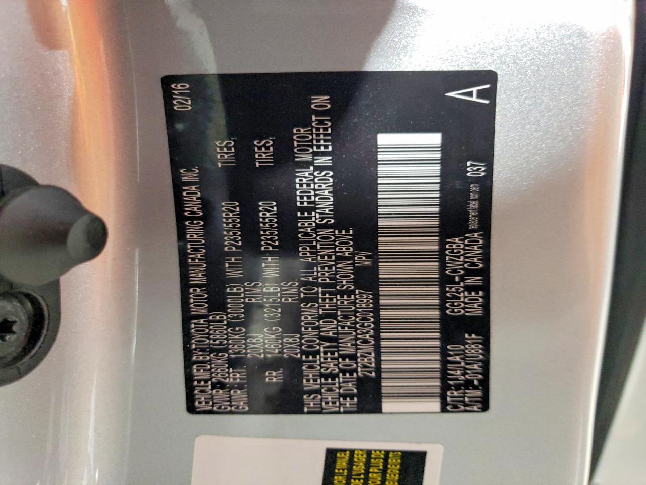 2016 Lexus Rx 350 Base
