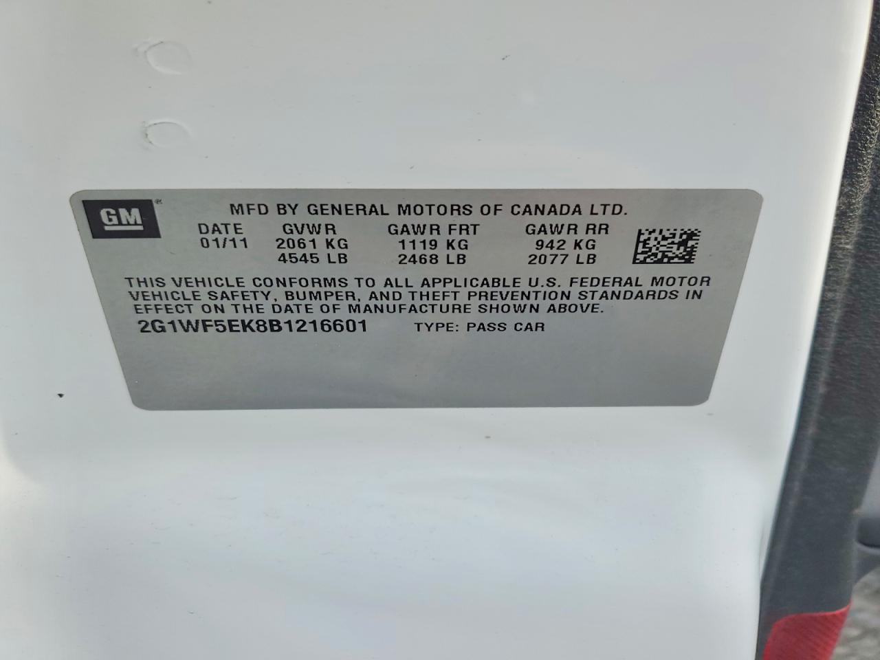 2011 Chevrolet Impala ls