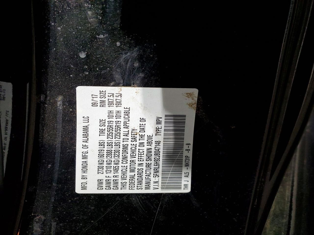 2018 Honda Odyssey Elite